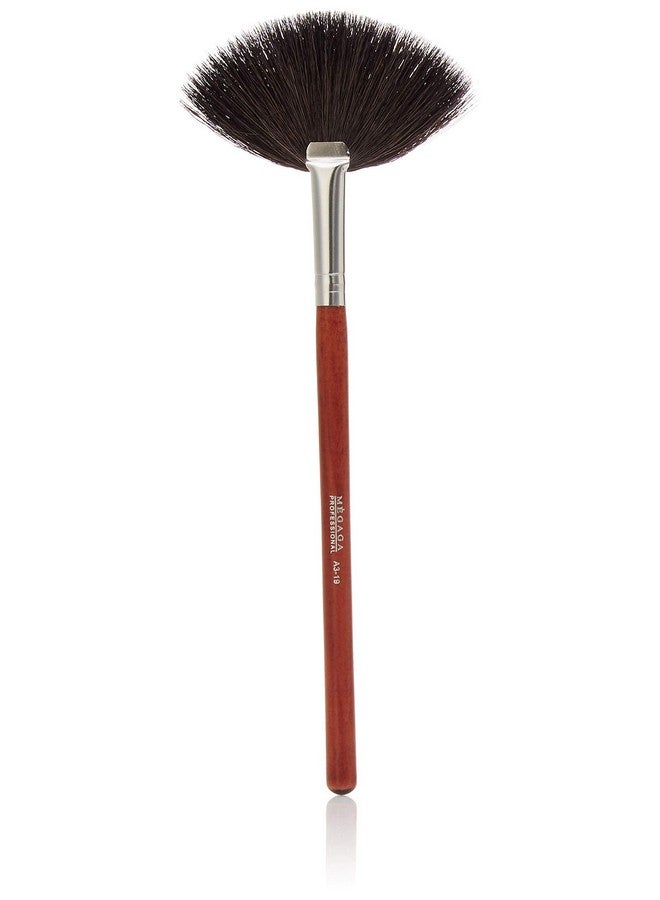 MEGAGA Large Fan Makeup Brush, Portable Slim Professional Apply Perfect For Highlight And Bronzer Cheekbones Brush-19, 50 G - Image 1