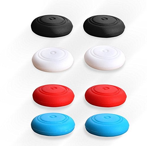 Ambertown Analog Controller Gamepad Thumb Stick Grips Thumbsticks Joystick Cap Cover for Switch NS Controller (Black) - Image 4