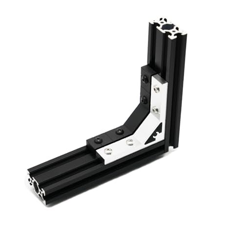 Iverntech 4pcs 78x78mm Corner Bracket for 2020 Aluminum Extrusion Profile, 4 Hole Inside Strong Support Corner Brackets Gusset with 16Pcs M5 Screws + 16Pcs M5 T Nuts - Image 5