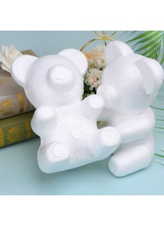 Styrofoam Ball Crafts 6pcs Foam Bear Shapes 20cm Polystyrene Styrofoam Modelling Foam Mould for DIY Rose Bear Flower Arrangements Crafts DIY Foam Bear