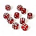 Luck Lab 10 Piece D6 Dice Pack Acrylic Dice for RPG MTG DND Table Games and Board Games Red Pearl - Image 4