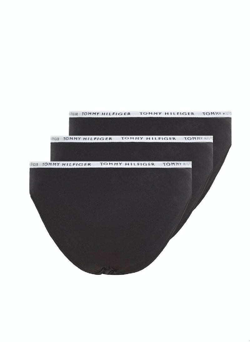 Women's 3-Pack Logo Waistband Briefs Underwear Bottoms, Black - pzsku/ZD709033AC43AF1424502Z/45/_/1723743701/37275139-7618-4c9f-8b00-9139d635610e