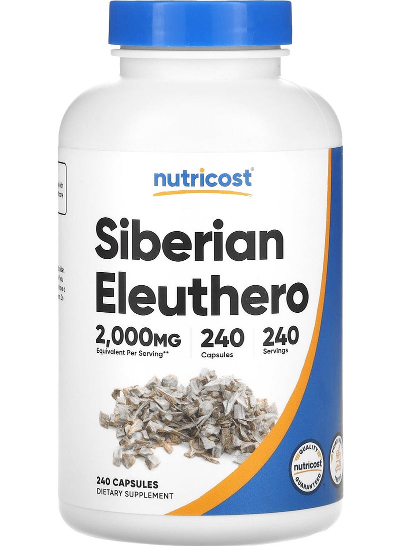 Nutricost Siberian Eleuthero, 2,000 mg, 240 Capsules