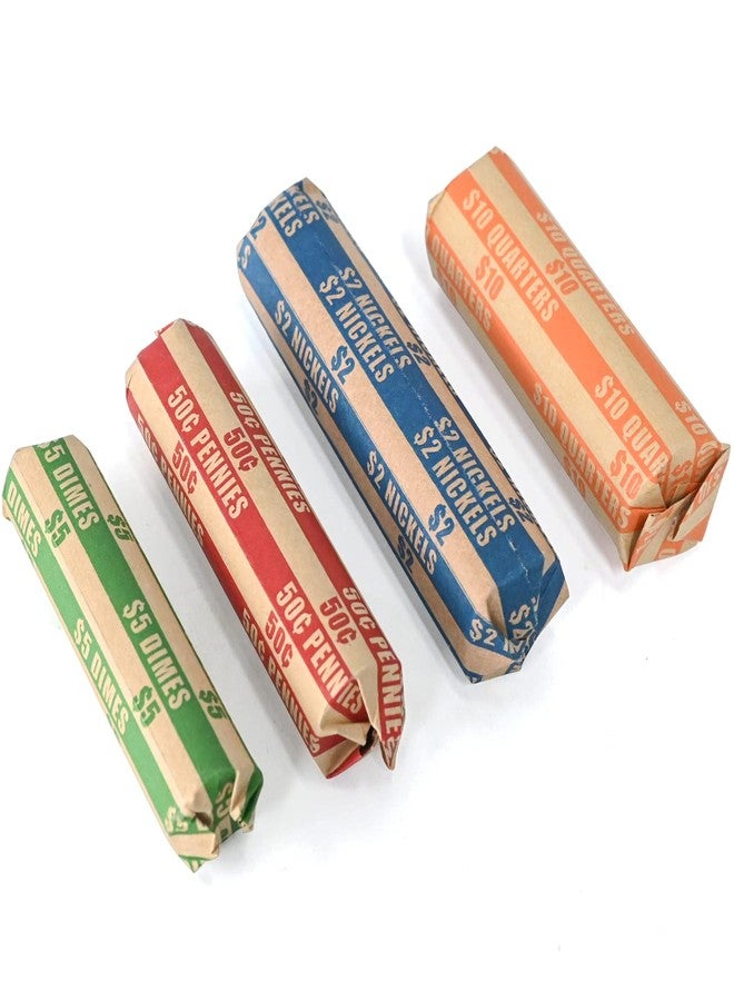 DGBDPACK 500 Assorted Flat Coin Wrappers, 100 Dimes, 100 Nickels, 100 Pennies, 200 Quarters Convenient Pack - Image 3