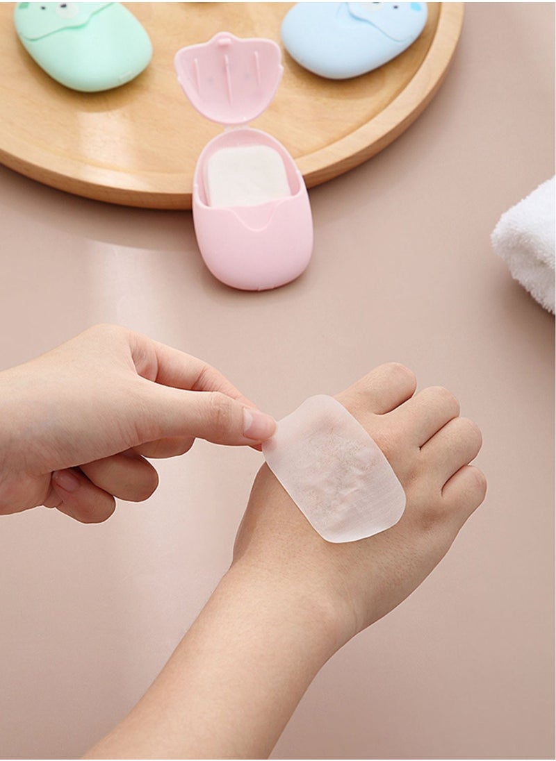 Generic 6 Boxes (300 Sheets) Mini Portable Disposable Travel Paper Soap Dispenser  Foaming Hand Washing Bath Scented Paper Soap Hand Soap For Indoor Outdoor Travel  - Image 5