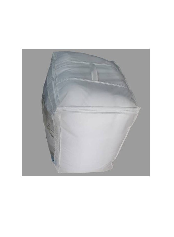 برايدس لباد مرتبة نفرونص مايكروفايبر ارتفاع 14سم مغاط دائري سرير مقاس 120×200سم- ابيض - Image 4