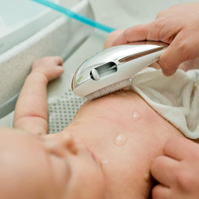 The First Years Rain Shower Baby Shower Head  Soothing Attachable Baby Spa Sprayer  Baby Bathtub Shower Head with Rotating Arm - Image 4