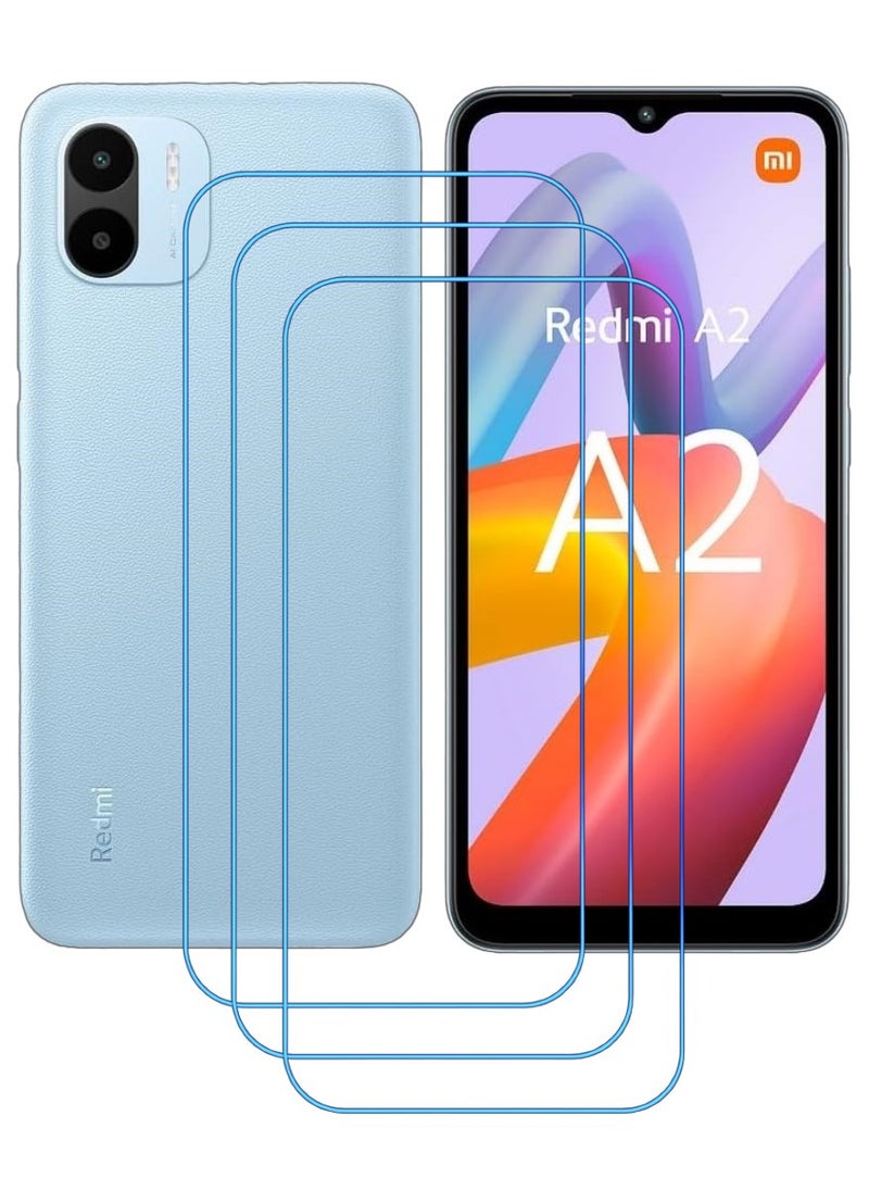 ACLIX 3 Pieces Antistatic ESD Dustproof Premium Quality High Definition Clear Tempered Glass Screen Protector Designed For Xiaomi Redmi A2+ - Image 1