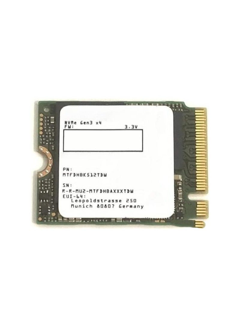 SSD 512GB M.2 2230 NVMe PCIe Gen3 x4 – High-Speed Internal Solid State Drive for Ultrabooks, Tablets, Handheld Consoles, and Laptops  - Image 1