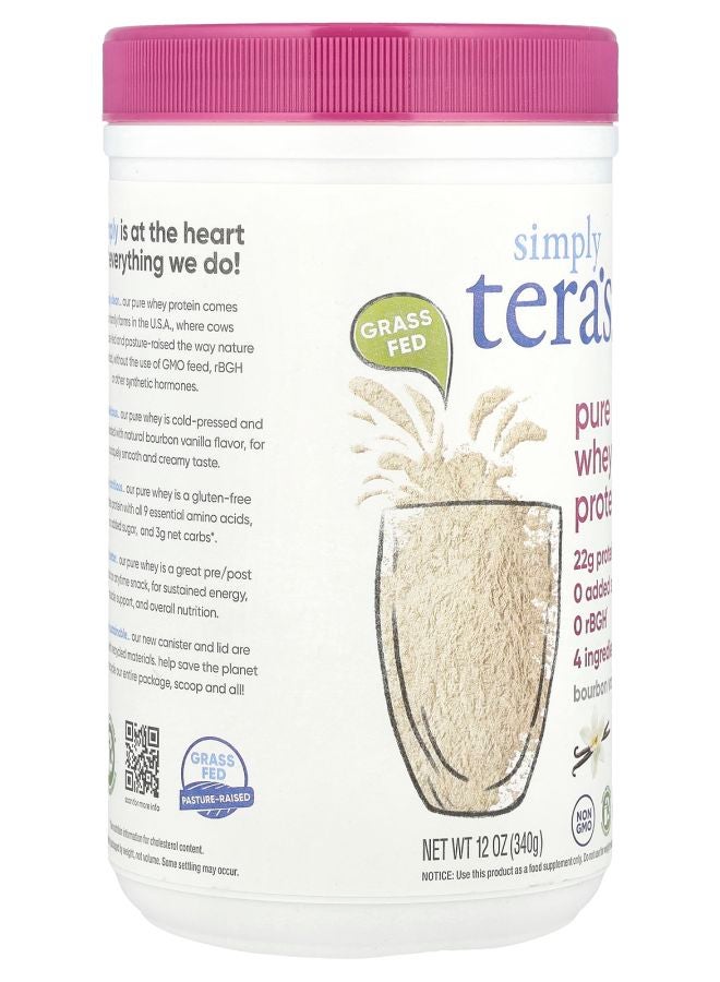 Simply Tera's Pure Whey Protein Bourbon Vanilla 12 oz (340 g) - Image 2