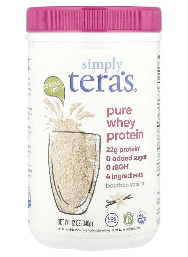 Simply Tera's Pure Whey Protein Bourbon Vanilla 12 oz (340 g) - Image 1