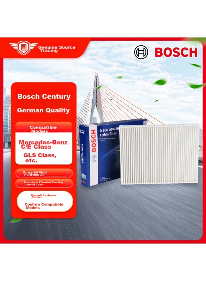 Bosch External Single-effect Air Conditioning Filter, Car Air Conditioning Filter Element 4895, Compatible With Mercedes-benz C-class/e-class/gls And Others - Image 1