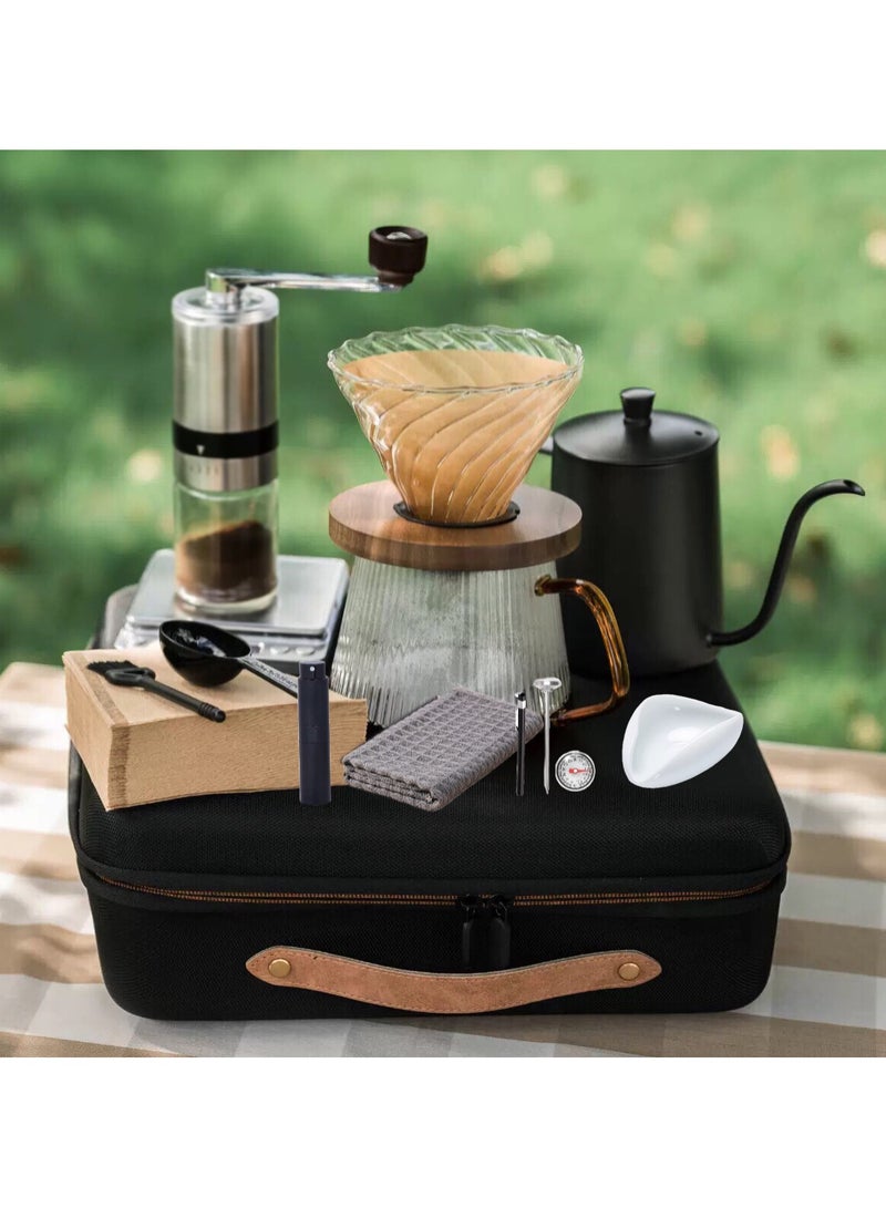 JoyousSto 13-Piece V60 Coffee Set Drip Coffee Maker ,Premium Travel Coffee Bag Outdoor Camping Accessories Waterproof Manual Pour Over Coffee Maker Set  Coffee Kettle Scale, Coffee Dripper All in 1 Traveling Camping Manual Coffee Kit Coffee Gift Set - Image 3