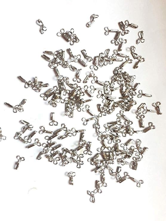 Awadh Awadh Pack of 200 Stainless Steel Hooks for Ladies Blouses Dresses churidars Childrens Dresses Frocks Gowns Size 2  - Image 3