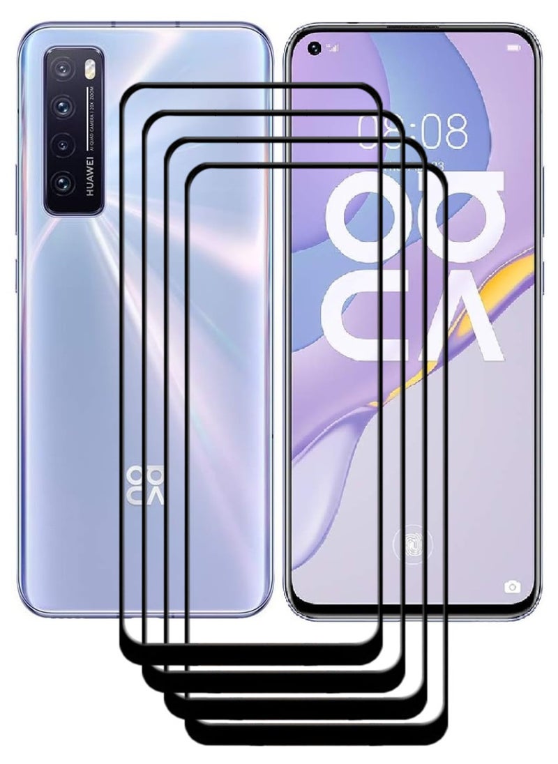 ACLIX 4 Pieces Antistatic ESD Dustproof Premium Quality High Definition Tempered Glass Screen Protector Designed For Huawei nova 7 5G - Image 1