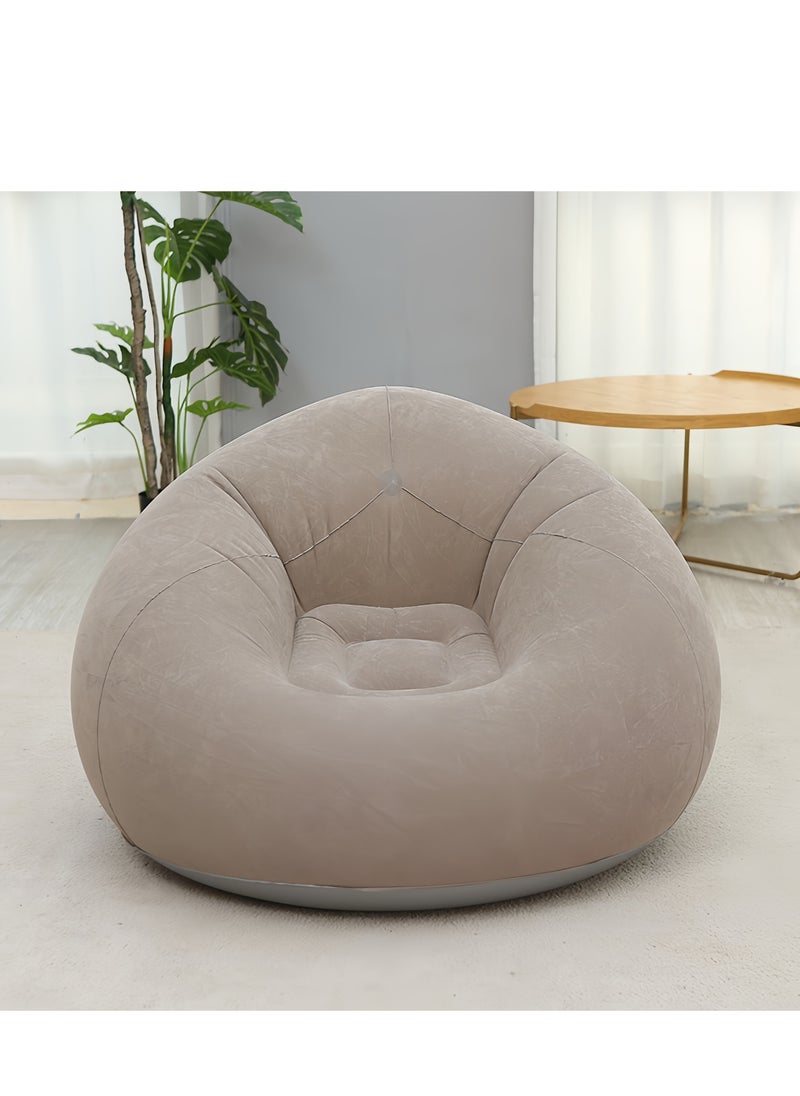 Lee Yon Inflatable Bean Bag Chair with air pump, Khaki, 103 x 60 cm  - Image 3