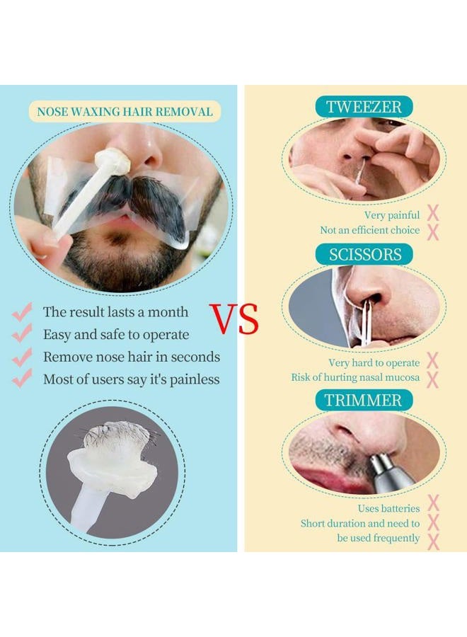 OAKEER Men Nose Wax Hair Removal Nose Wax Kit Wax Beans Home Nose Hair Removal New，40 Accessories - Image 2