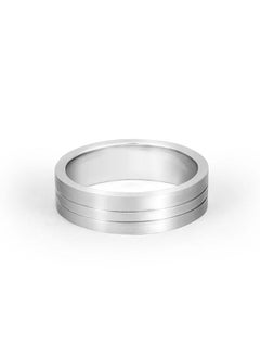 STARGEMS Two Lines Carve Men Wedding Ring  - Image 1