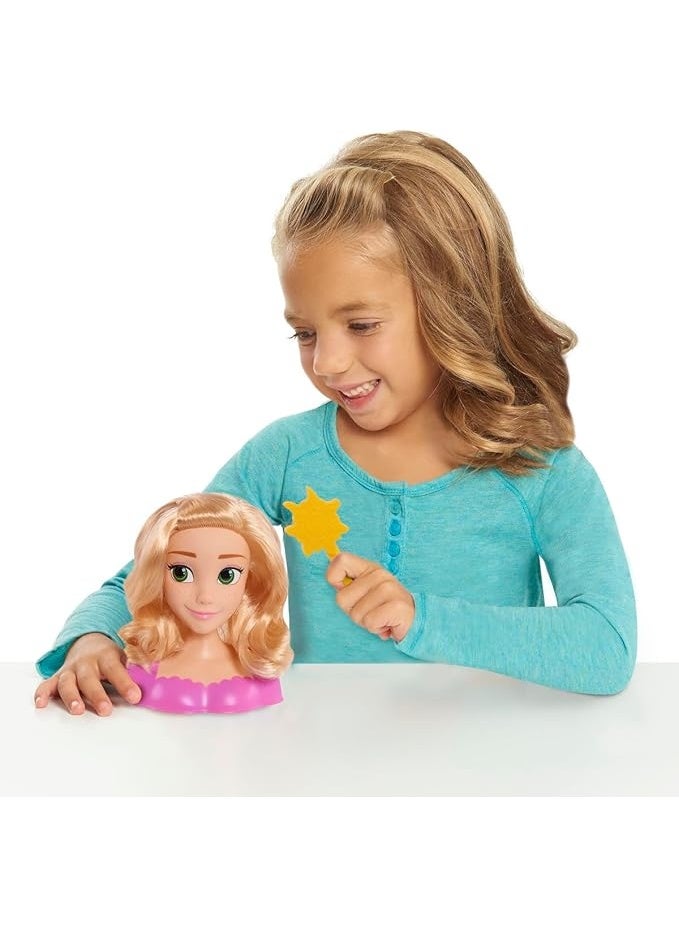 Disney Rapunzel Princess Mini Styling Head Toy – Hair Play, Pretend Salon, Girls Gift, Role Play Doll for Ages 3+ - Image 2