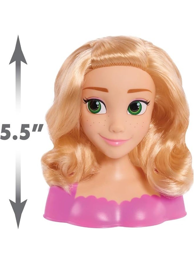 Disney Rapunzel Princess Mini Styling Head Toy – Hair Play, Pretend Salon, Girls Gift, Role Play Doll for Ages 3+ - Image 4