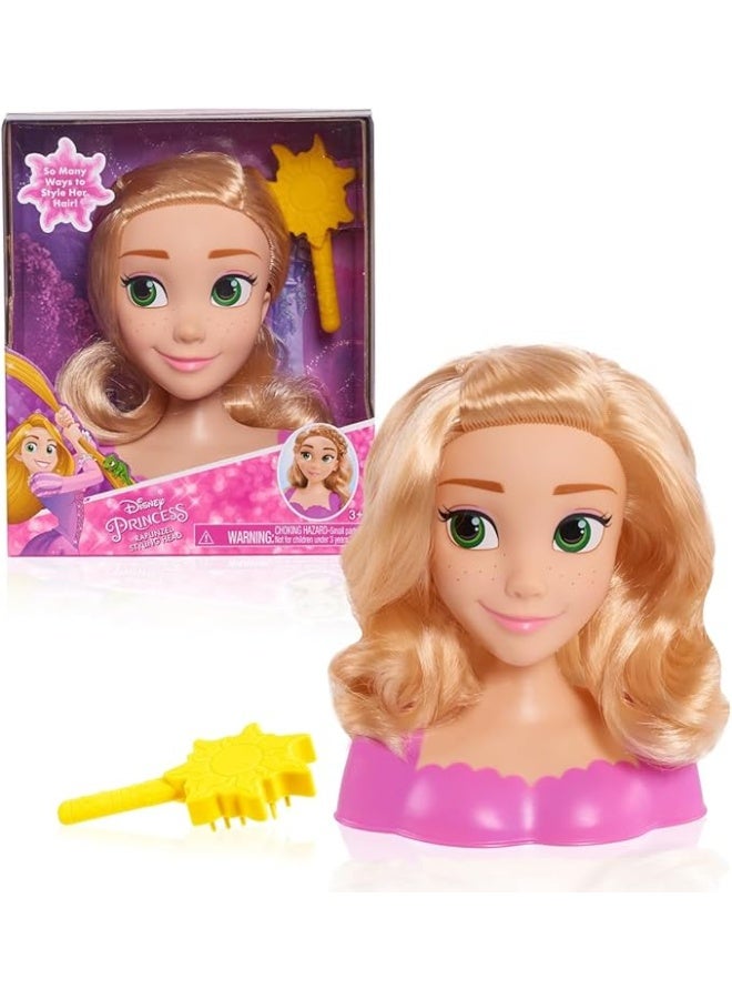 Disney Rapunzel Princess Mini Styling Head Toy – Hair Play, Pretend Salon, Girls Gift, Role Play Doll for Ages 3+ - Image 1