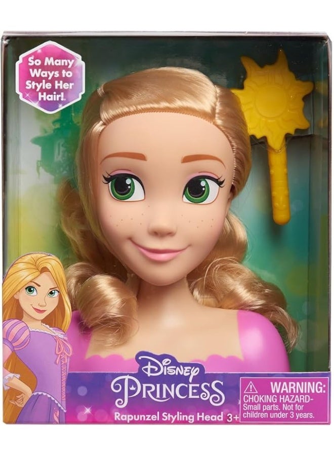 Disney Rapunzel Princess Mini Styling Head Toy – Hair Play, Pretend Salon, Girls Gift, Role Play Doll for Ages 3+ - Image 5