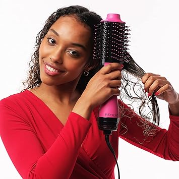 REVLON RVDR5222PE Salon OneStep Hair Dryer and Volumiser New Pink Version OneStep IONIC and CERAMIC Technology Medium to Long Hair RVDR5222PUKPink - Image 3