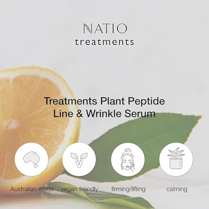 Natio Plant Peptide Line and Wrinkle Serum, 1 oz - Anti Aging Serum - Rejuvenating Face Serum - Daily Serum for Face to Revitalize Skin Texture - Image 4
