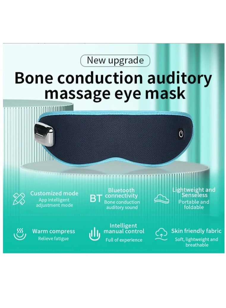 Eye protection device soothes anxiety Warm eye massage, bone conduction music helps sleep, relaxation and decompression massage blindfold - Image 5
