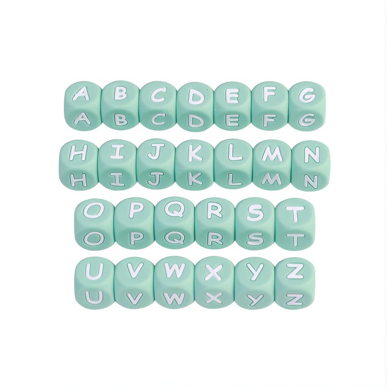 Lightweight Portable Alphabet Beads Compact 12mm for Travel On The Go DIY Craft - Image 1