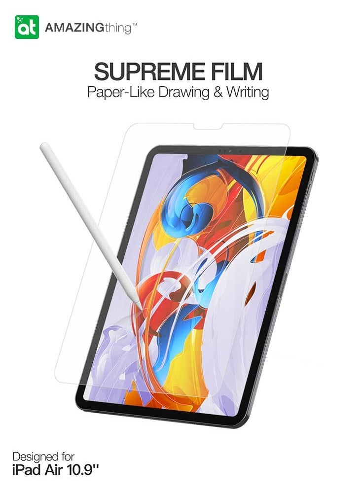 AMAZINGthing - Supreme Pure Matte Film for iPad Air (2022) 10.9 inch 5th Generation and iPad Air 4th Gen (2020) Screen Protector with Paper Texture Simulation for Digital Artists Sketching/Drawing/Writing - Image 1