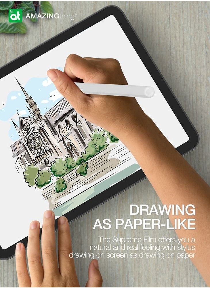 AMAZINGthing - Supreme Pure Matte Film for iPad Air (2022) 10.9 inch 5th Generation and iPad Air 4th Gen (2020) Screen Protector with Paper Texture Simulation for Digital Artists Sketching/Drawing/Writing - Image 1