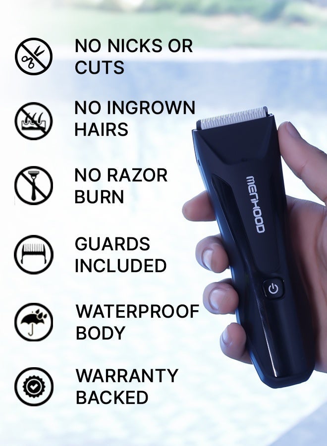 مينهود ماكينة حلاقة مينهود ٢.٠ اللاسلكية المقاومة للماء للرجال | أفضل تقنية للجسم بالكامل والبشرة الحساسة | ماكينة حلاقة شعر الجسم للرجال | شحن لاسلكي | إضاءة LED ٤٠٠٠ كلفن وشاشة عرض لحالة الطاقة | مدة تشغيل ١٥٠ دقيقة | ماكينة حلاقة متعددة الاستخدامات - Image 2