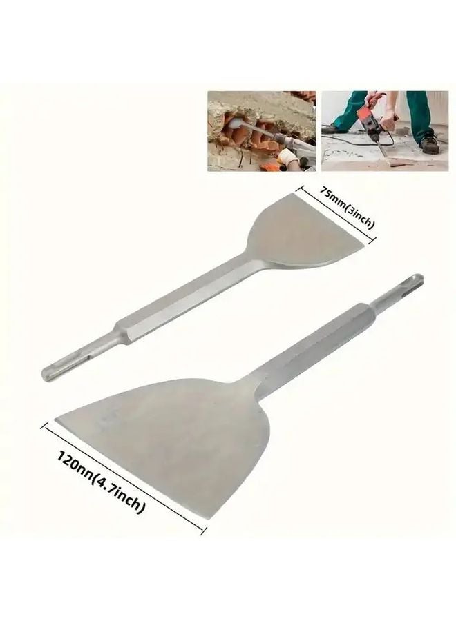 Heavy Duty Metal Construction Chisel with Ergonomic Grip 1pc for Cement Plaster Tile Wall Work - Image 2
