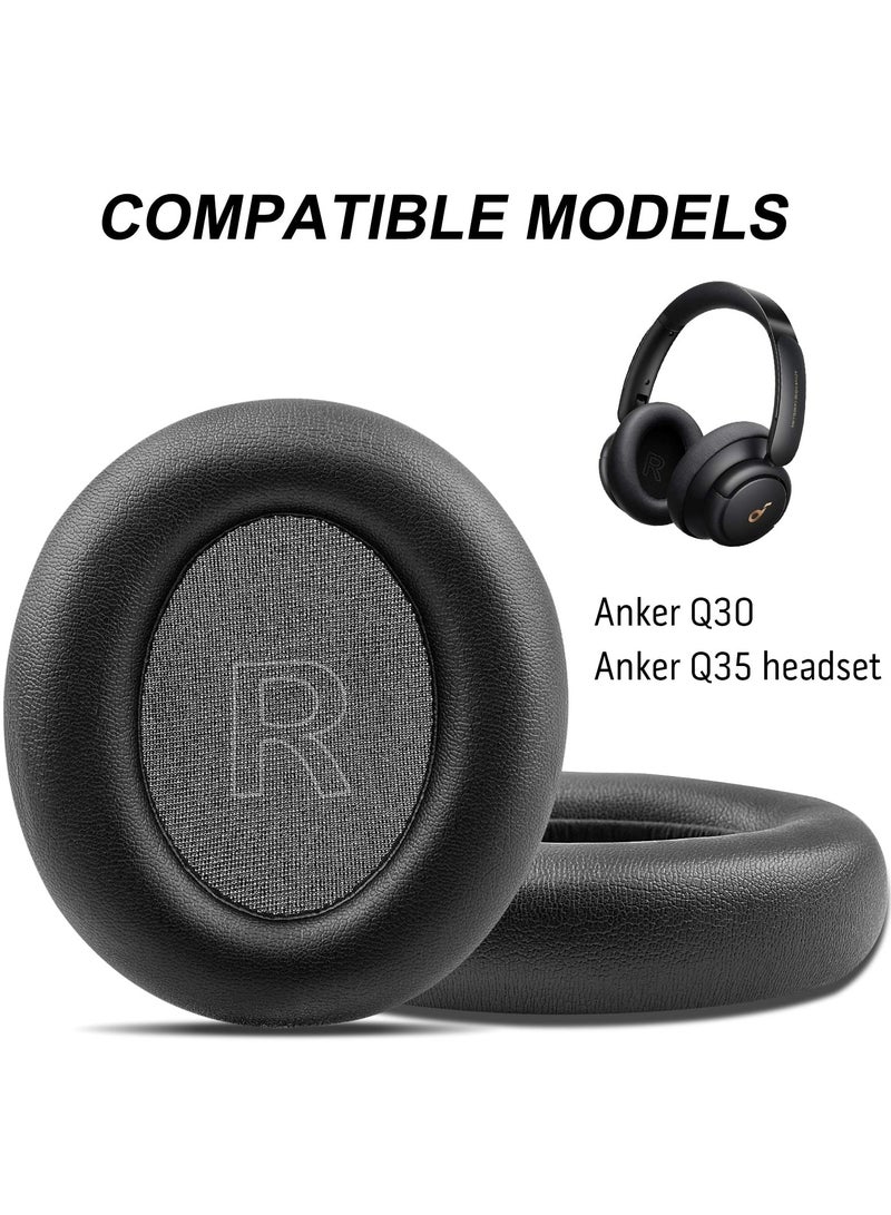 Replacement Earpads Cushions for Anker Soundcore Headphones Q30 and Anker Q35, Life Q30 Earpads Headset Ear Cushions with Protein Leather Skin and Memory Foam  - Image 4