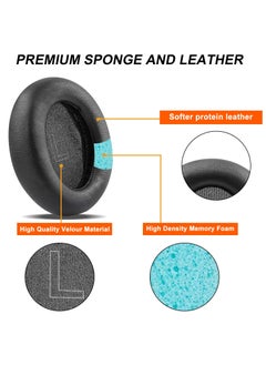 Generic Replacement Earpads Cushions for Anker Soundcore Headphones Q30 and Anker Q35, Life Q30 Earpads Headset Ear Cushions with Protein Leather Skin and Memory Foam  - Image 2