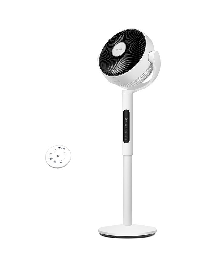 Levoit Standing Fan for Bedroom, CirculAir 120° Oscillating, Quiet 20dB, 9 Speeds, 4 Modes, DC Motor, 2 in 1 Pedestal & Tabletop, 82ft, Remote Control, Sensor, 9H Timer, 908CFM Ultra-High Airflow 200 m³ 25 W LPF-R432S-WAE white - Image 1