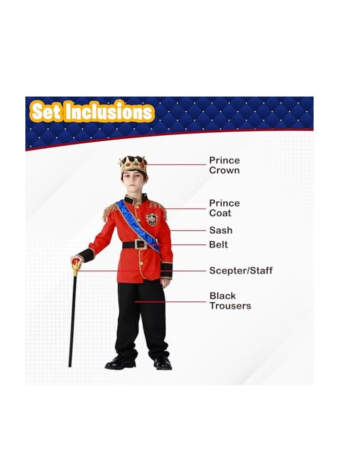 Home Smart Home Smart European King Costume Dress for Boy's Prince Charming Costume for Party and Birthday Gift  - Image 3