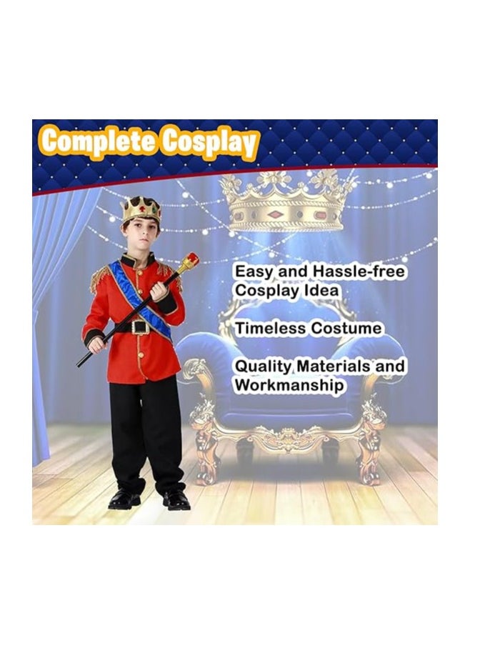 Home Smart Home Smart European King Costume Dress for Boy's Prince Charming Costume for Party and Birthday Gift  - Image 4