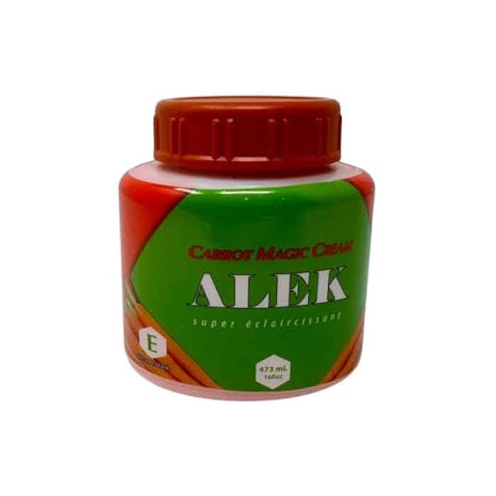 Alek Carrot Magic Cream – Super Éclaircissant Brightening Cream with Carrot Extract, Vitamins A & E – Hydrating & Nourishing Skin Care, 473 mL (16 fl oz) - Image 1