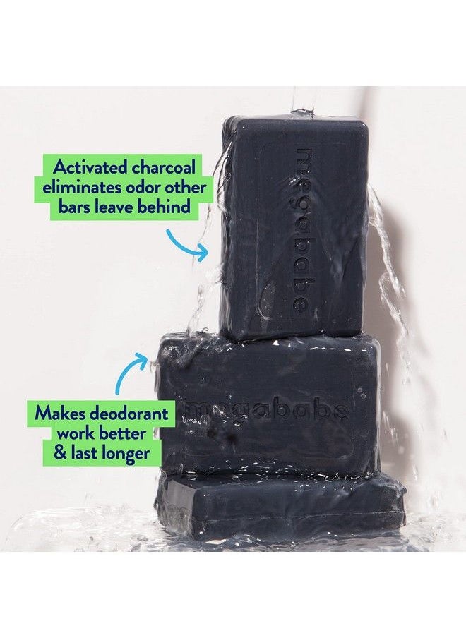 Megababe - Underarm Bar Soap Space Bar | With Detoxifying Charcoal For Odor Control | 3.5 Oz - Image 1