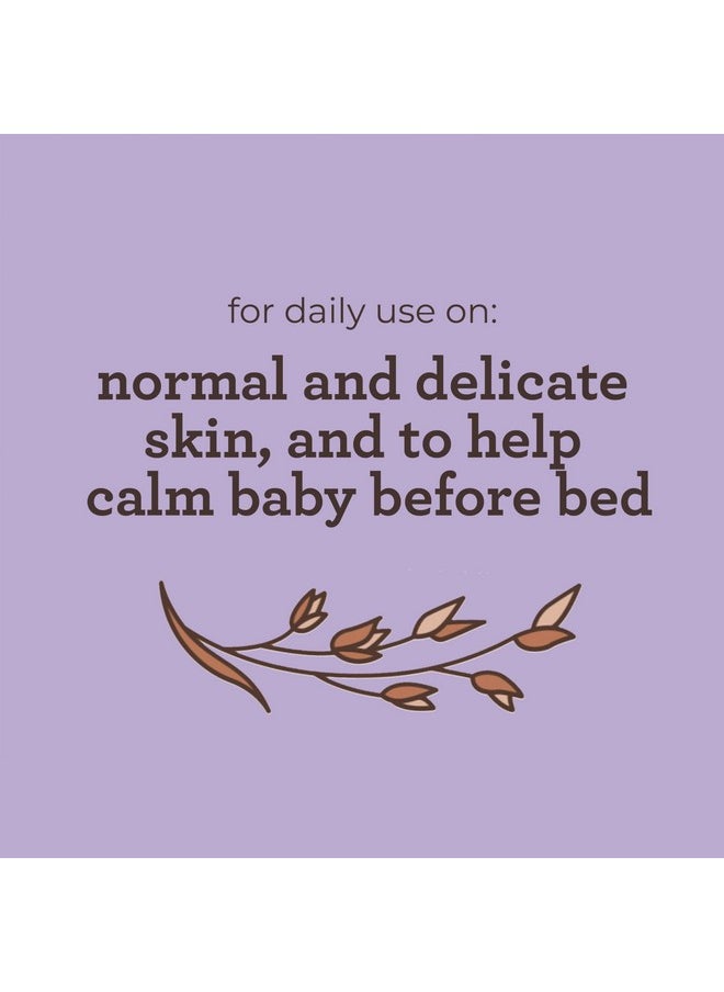 Aveeno Baby Calming Comfort Moisturizing Lotion With Relaxing Lavender & Vanilla Scents, Non-Greasy Body Lotion With Prebiotic Oatmeal & Dimethicone, Paraben- & Phthalate-Free, 8 Fl. Oz  - Image 3