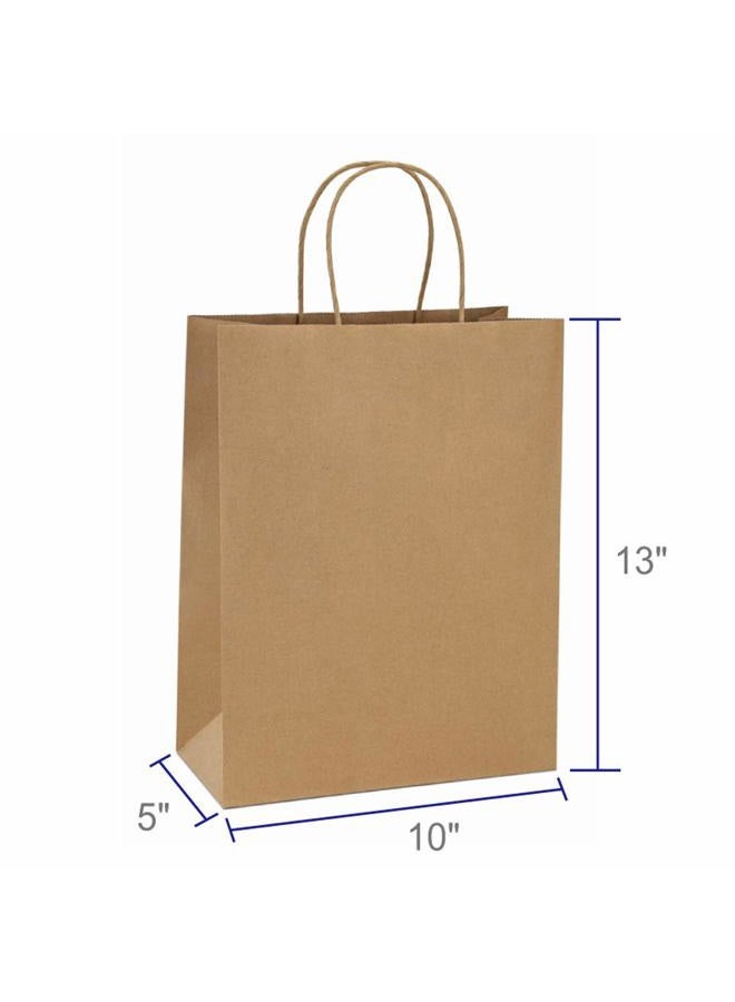 BagDream 10x5x13 Kraft Shopping Bags 100Pcs Brown Paper Bags Paper Gift Bags, Merchandise Bags, Retail Bags, Party Bags, 100% Recycled Paper Bags with Handles Bulk - Image 2