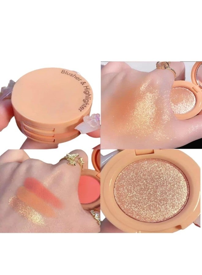 Classyhuda Professional Long Lasting Waterproof 3 in1 Baked Makeup Blusher, Eyeshadow & Highlighter Kit For Girls & Women. Natural Glossy Finish, Super Silky Blushes Powder Beauty Face Highlighter Makeup - Image 2