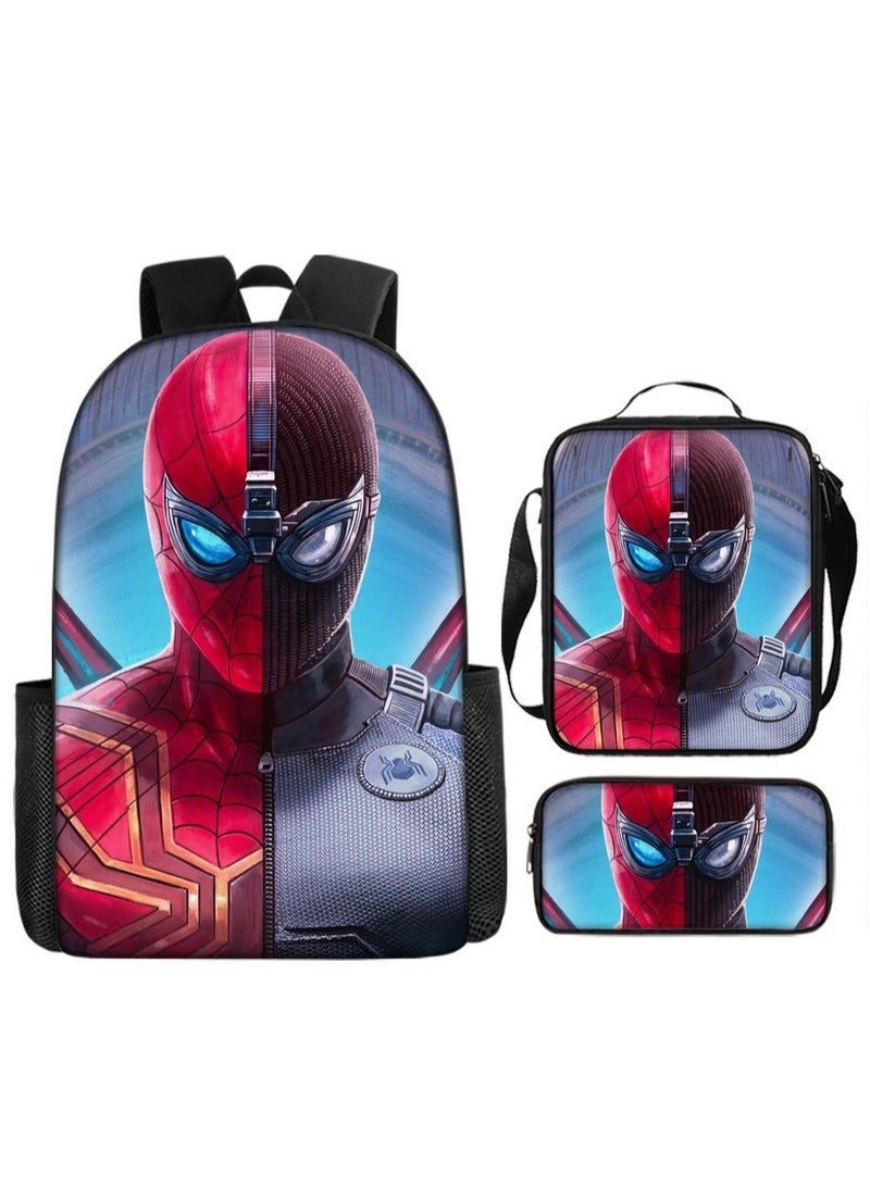 SPIDERMAN Spider-Man Student Backpack Three-Piece Set 29*16*42cm