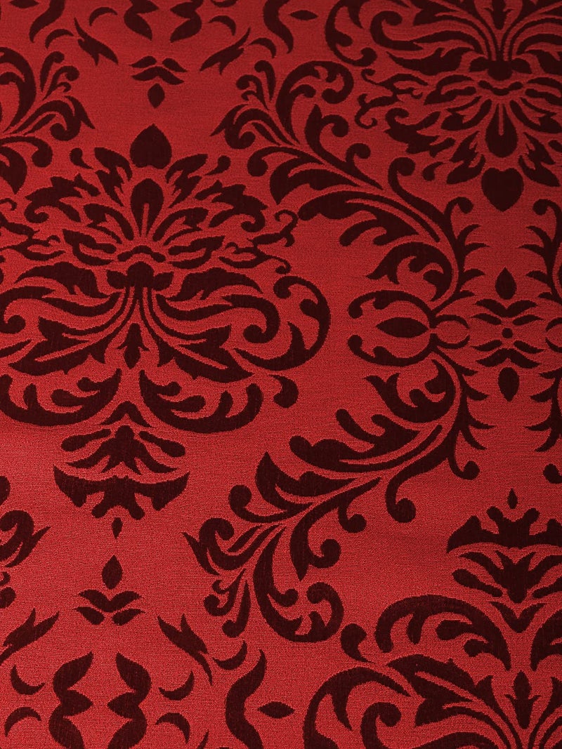 Home - The Best is for You Cotton Table Runner with Woven Damask Design (Red, 13X84 Inch) - Pack of 1 - Image 3
