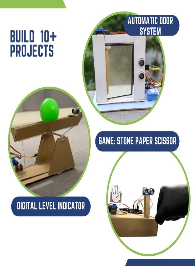 Roboarmy Young Innovator STEM Robotics Kit for Kids Ages 10-15 - 10+ DIY Projects with Ultrasonic Sensors | Build Smart Dustbin, Sonar System, Automatic Door | Arduino Compatible | Video Tutorials | Class 6-9 - Image 3