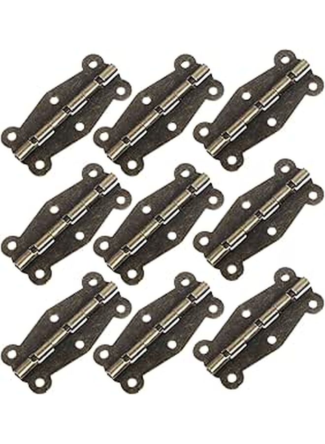 Antique Brass Butterfly Drawer Hinges 30pcs Retro Cabinet Door Butt Hinges Hardware - Image 1