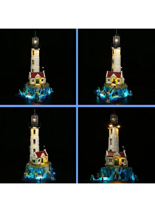 Vonado - Led Light Kit For Lego Motorized Lighthouse 21335(No Model) Decoration Lighting Kit Compatible With Lego 21335 Bricks Creative Diy Light Kit (Remote Control Version) - Image 1
