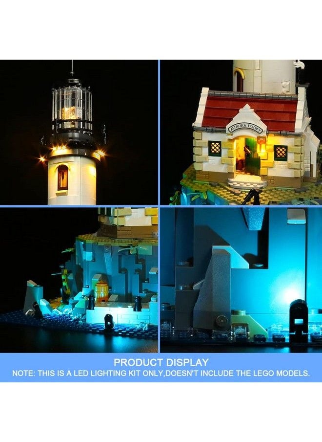 Vonado - Led Light Kit For Lego Motorized Lighthouse 21335(No Model) Decoration Lighting Kit Compatible With Lego 21335 Bricks Creative Diy Light Kit (Remote Control Version) - Image 1